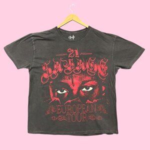 21 Savage American Dream European Tour Hip-Hop Oversized Tee XL